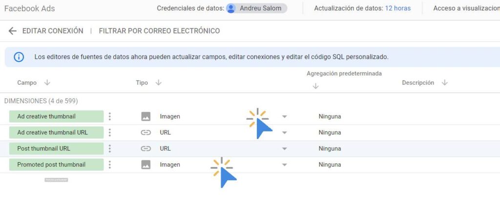 Insertar Imágenes en tablas de Data Studio