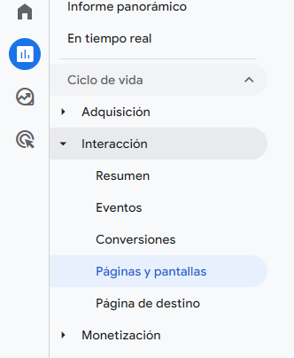 ver la url completa en GA4 (Google Analytics 4)